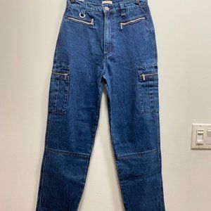 WeWoreWhat Broome Wide Leg Utility Jeans